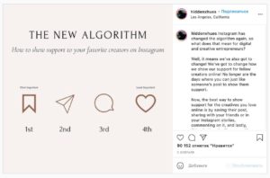 пост в Instagram про алгоритм