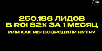 КЕЙС: 250.186 лидов в ROI 82% за 1 месяц