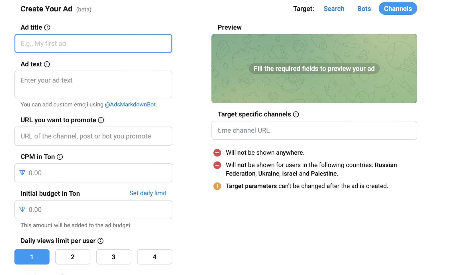Запуск Telegram Ads в сфере affiliate marketing