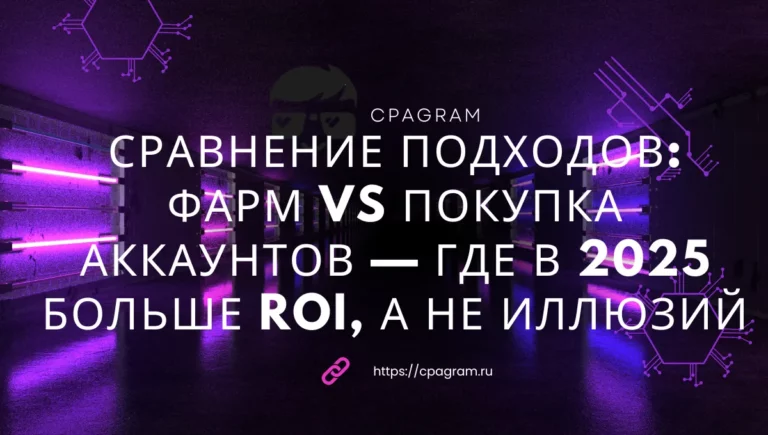 Сравнение подходов: фарм vs покупка аккаунтов — где в 2025 больше ROI, а не иллюзий