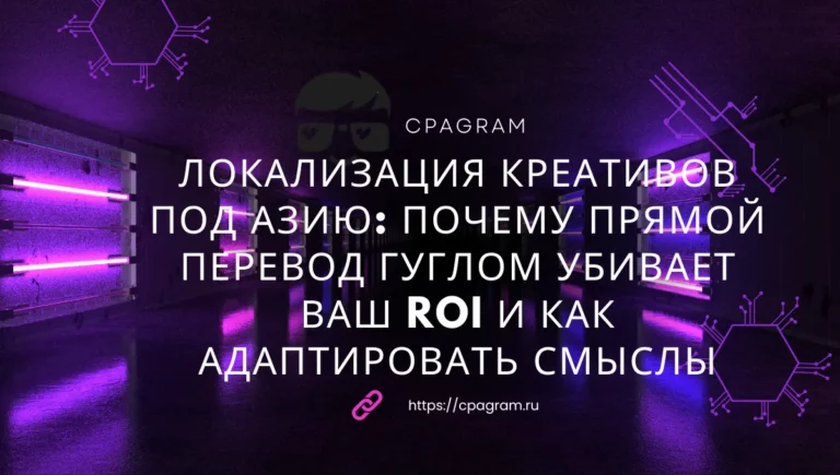 Локализация креативов под Азию: почему прямой перевод гуглом убивает ваш ROI и как адаптировать смыслы