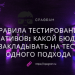 Правила тестирования креативов: какой бюджет закладывать на тест одного подхода