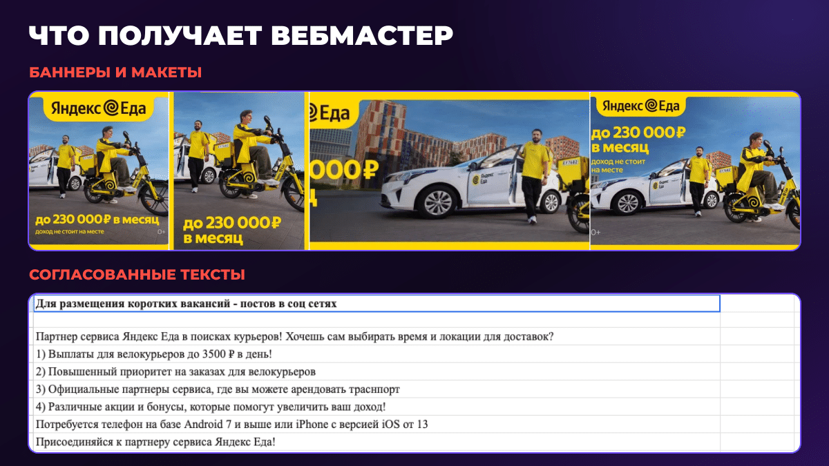 Понятный HR-оффер под любой трафик: как выйти на ROI 100%+ c Яндекс Едой